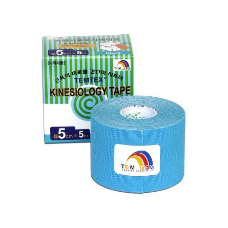 TEMTEX Kinesio tape 5 cm x 5 m tejpovací páska modrá