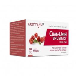 BARNYS Cran-Urin megaPAC brusinky 60 kapslí