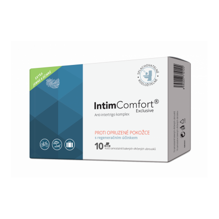 IntimComfort 10 kapesníčků-anti-intertrigo balsám