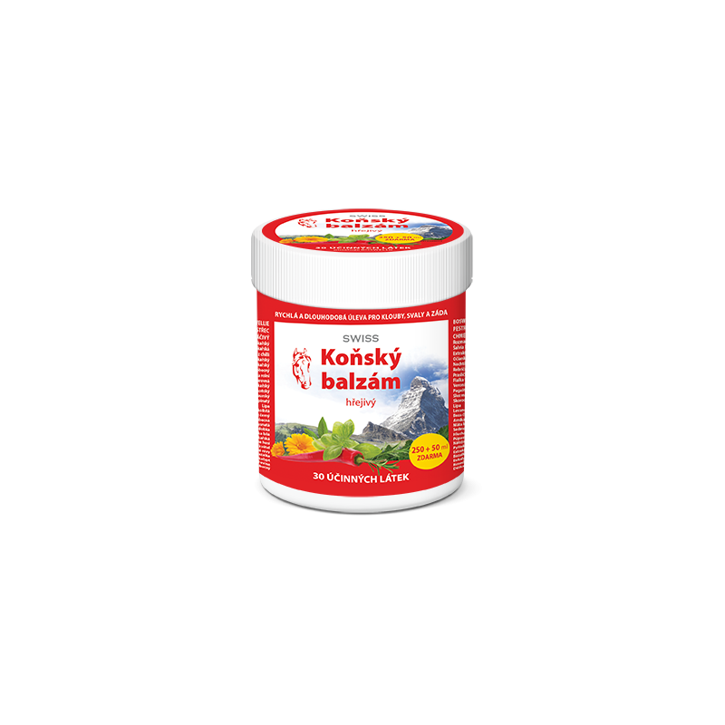 SWISS Koňský balzám hřejivý 250+50 ml