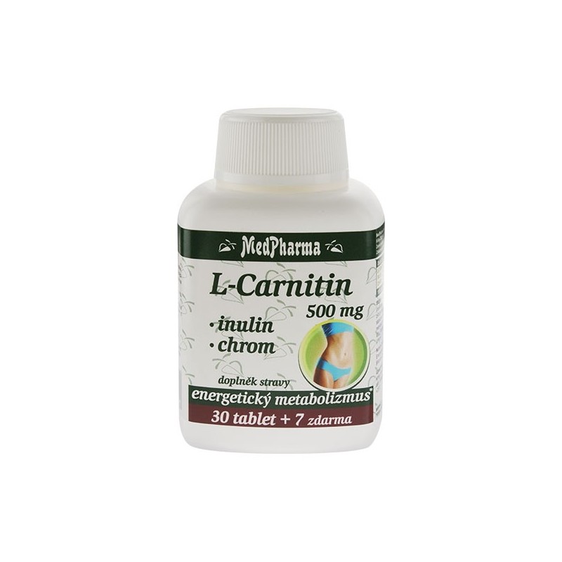 Medpharma L-Carnitin 500 mg + inulin + chrom 37 tablet