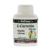 Medpharma L-Carnitin 500 mg + inulin + chrom 37 tablet