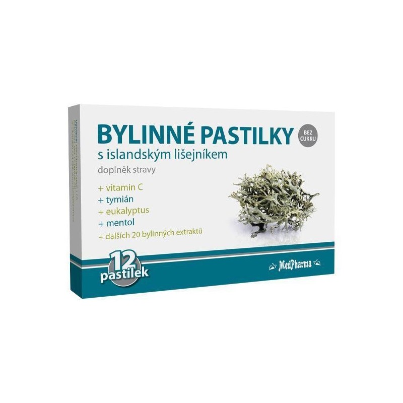 Medpharma Bylinné pastilky bez cukru