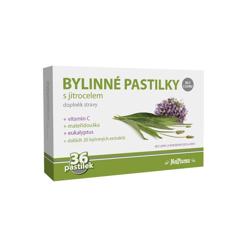 Medpharma Bylinné pastilky bez cukru