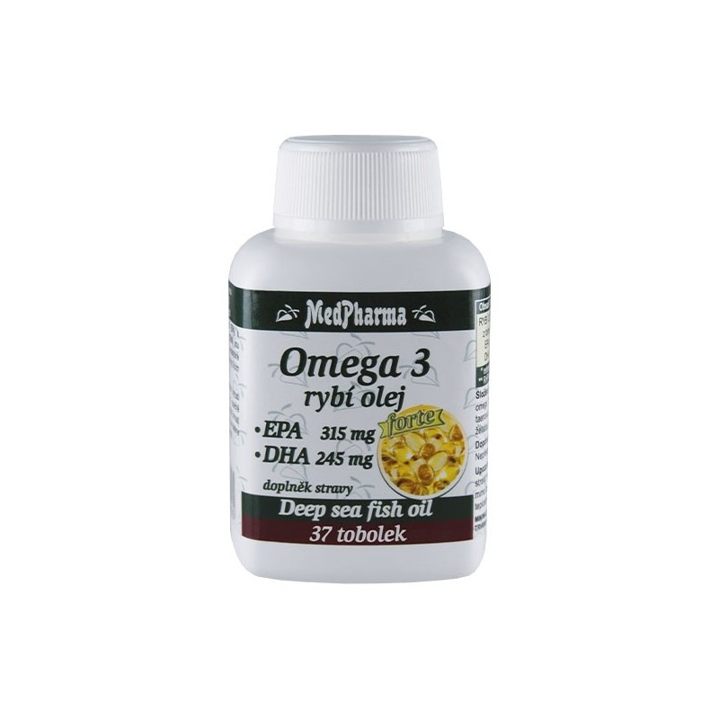 Medpharma Omega 3 – rybí olej Forte 37 tobolek