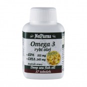 Medpharma Omega 3 – rybí olej Forte 37 tobolek