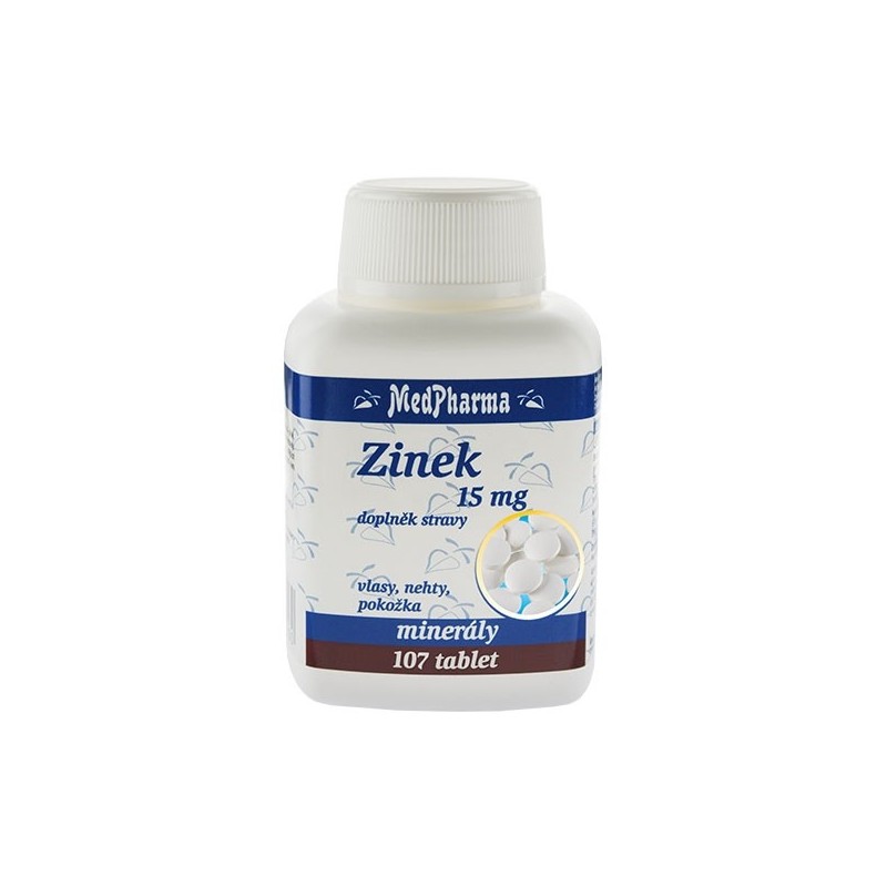 Medpharma Zinek 15 mg 107 tablet