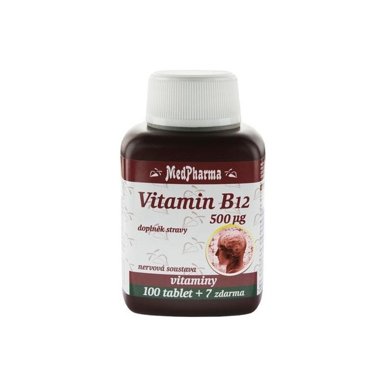 Medpharma Vitamin B12 (kyanokobalamin) 500 µg 107 tablet