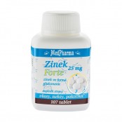 Medpharma Zinek 25 mg Forte ve formě glukonanu 107 tablet