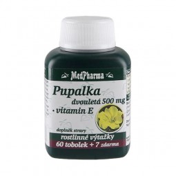 Medpharma Pupalka dvouletá 500 mg + vitamin E 67 tobolek