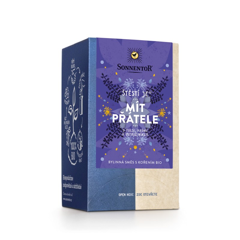 SONNENTOR Štěstí je® ...mít přátele 18 nálevových sáčků SONNENTOR Štěstí je® ...mít přátele 18 nálevových sáčků