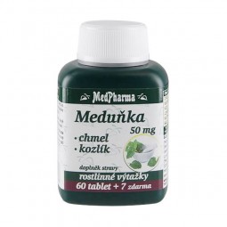 Medpharma Meduňka 50 mg + chmel + kozlík 67 tablet