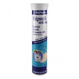 Medpharma Vápník 400 mg + hořčík + zinek + vit.D 20 šumivých tablet