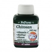 Medpharma Chitosan 500 mg + vitamin C + skořice + chrom 67 tablet