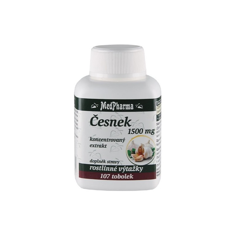 Medpharma Česnek 1500 mg 107 tobolek