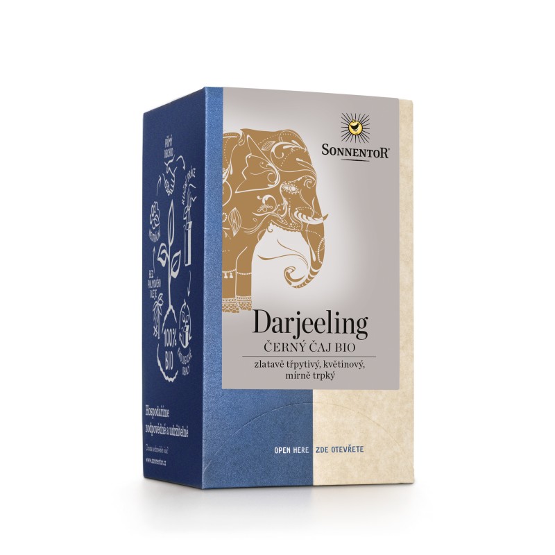 SONNENTOR Darjeeling černý čaj 18 nálevových sáčků