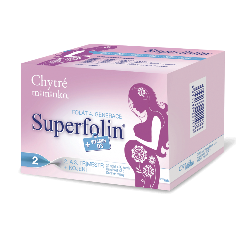 Chytré miminko superfolin 2 MAMA 30 tablet + 30 kapslí