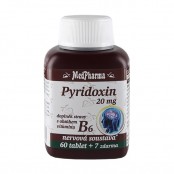 Medpharma Pyridoxin 20 mg – doplněk stravy s obsahem vitaminu B6 67 tablet