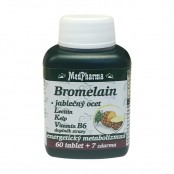 Medpharma Bromelain 300 mg + jabl.ocet + lecitin + kelp + B6 67 tablet