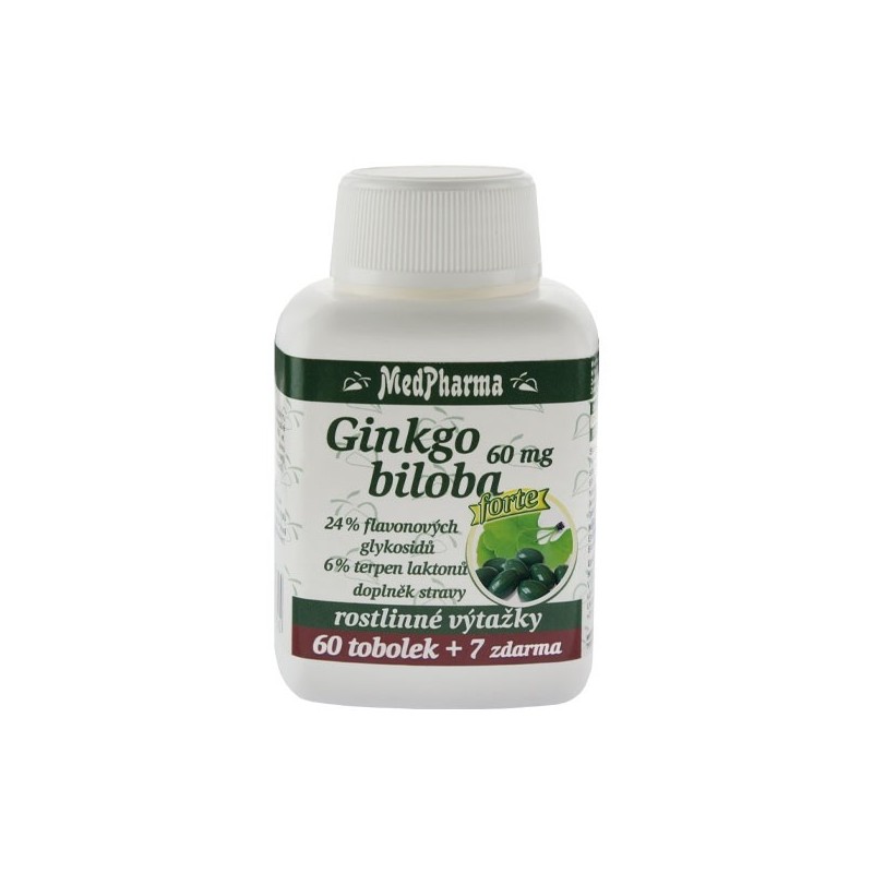 Medpharma Ginkgo biloba 60 mg FORTE 67 tobolek
