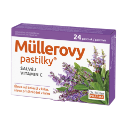 Müllerovy pastilky šalvěj vitamin C 24 ks
