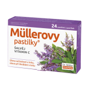 Müllerovy pastilky šalvěj vitamin C 24 ks