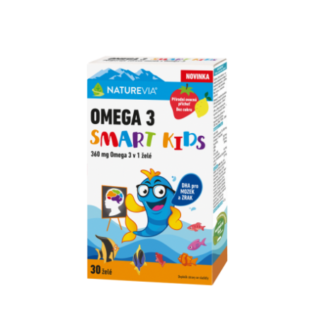 NatureVia® Omega 3 Smart Kids 30 želé