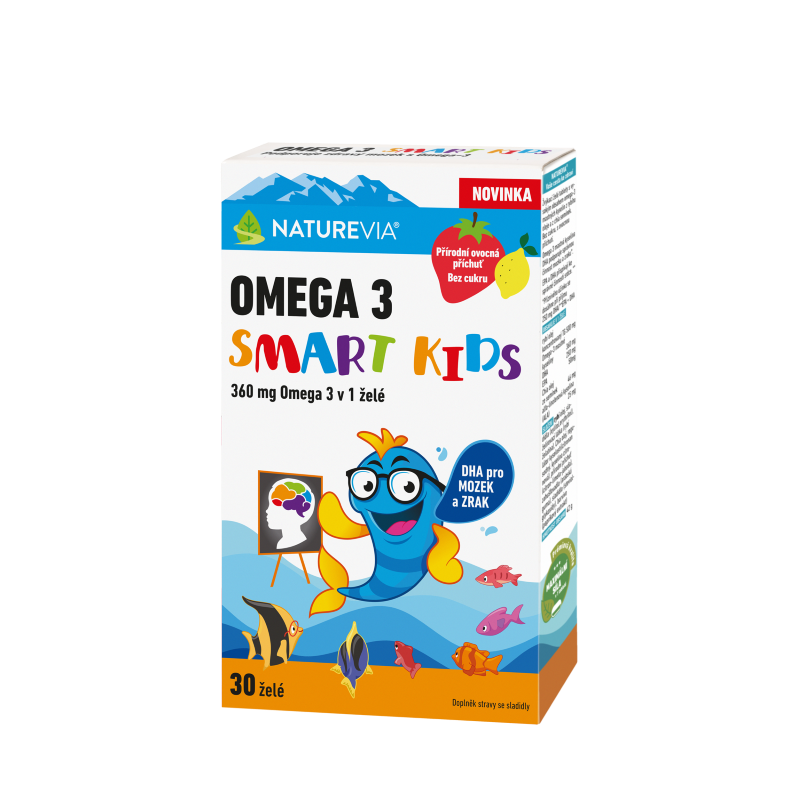 NatureVia® Omega 3 Smart Kids 30 želé