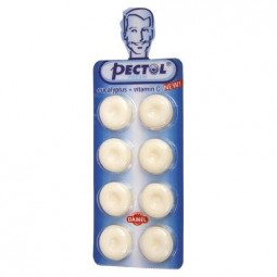 PECTOL Dropsy s eukalyptovou příchutí a vitaminem C blistr 8 ks