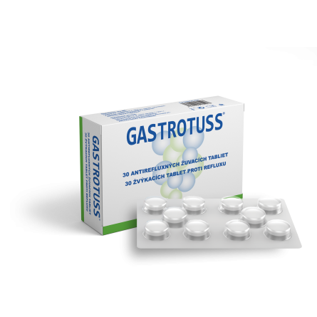 Gastrotuss žvýkací tablety proti refluxu 24 ks