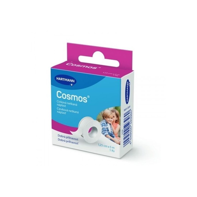 Cosmos Náplast cívková jemná 1,25 cm x 5 m 1 ks