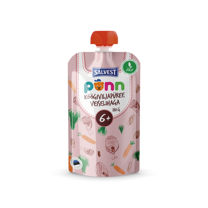 Salvest PonnBIO Hovězí maso se zeleninovým pyré 100 g 6+ měsíců Salvest PonnBIO Hovězí maso se zeleninovým pyré 100 g 6+ měsíců