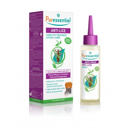 PURESSENTIEL Roztok proti vším + hřebínek 100 ml