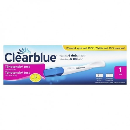 Clearblue ULTRA ČASNÝ těhotenský test 1 ks