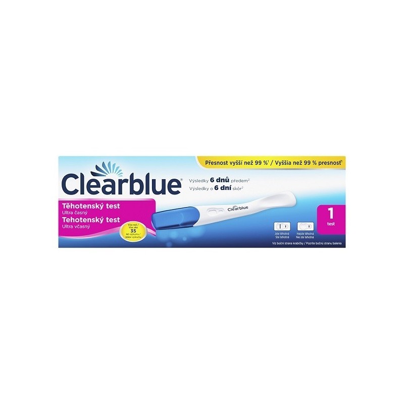 Clearblue ULTRA ČASNÝ těhotenský test 1 ks