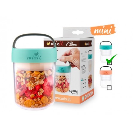 MIXIT 2go mini svačinový box mintový 400 ml