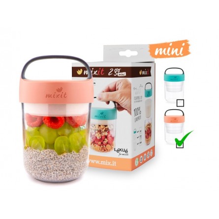 MIXIT 2go mini svačinový box lososový 400 ml