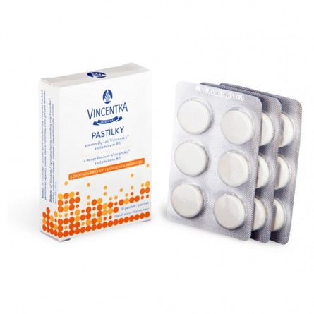 VINCENTKA Ovocné pastilky 18 ks