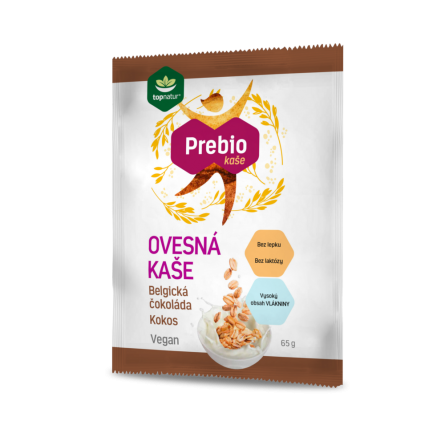 TOPNATUR Prebio ovesná kaše belgická čokoláda a kokos 65 g