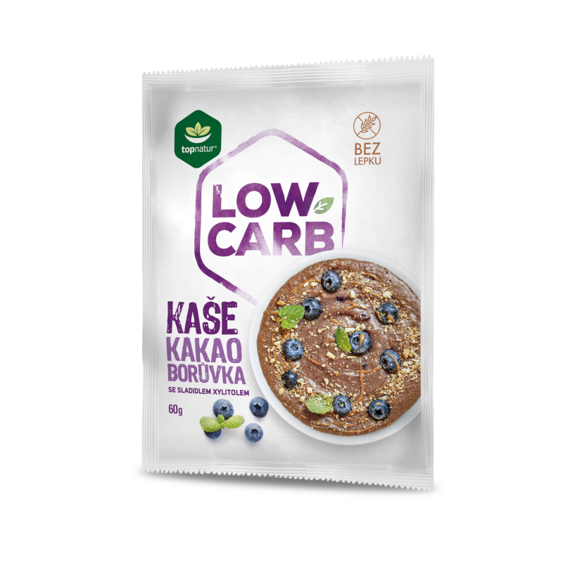 TOPNATUR Low Carb kaše kakao a borůvka 60 g