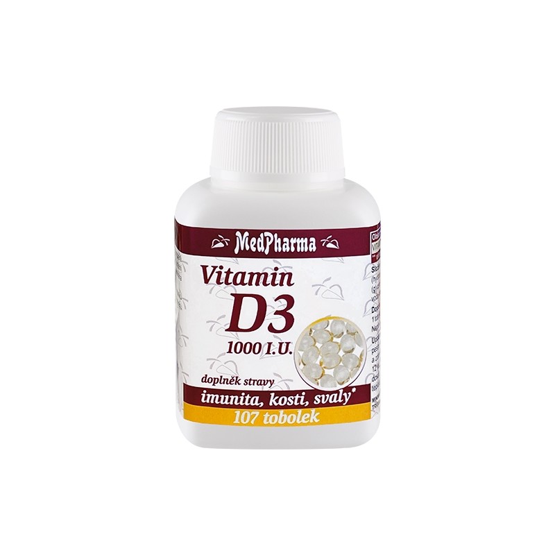 MedPharma Vitamin D3 1000 I.U. 107 tobolek