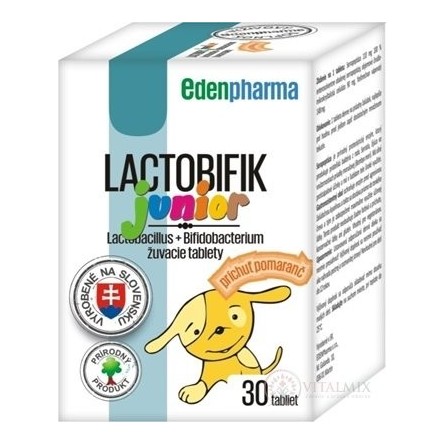EDENPHARMA Lactobifík junior pomeranč 30 tablet