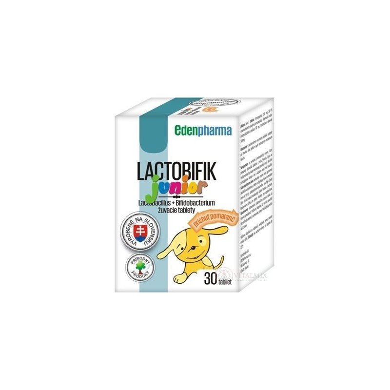 EDENPHARMA Lactobifík junior pomeranč 30 tablet