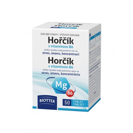 Biotter Hořčík 125 mg s vitamínem B6 50 tablet