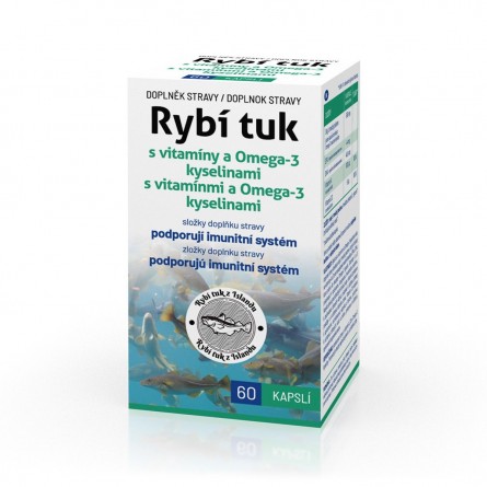 Biotter Rybí tuk s vitamíny a Omega-3 kyselinami 60 kapslí