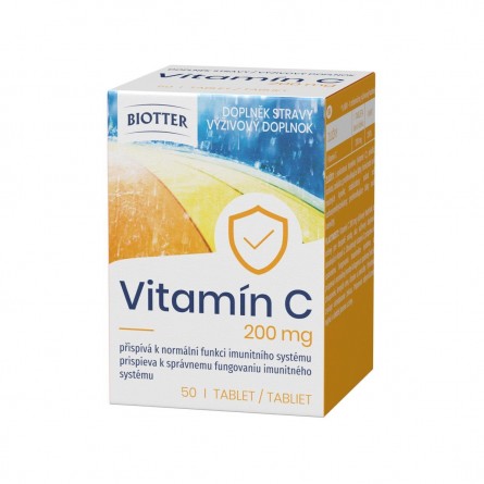 Biotter Vitamín C 200 mg 50 tablet