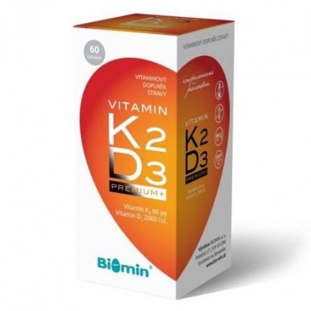 BIOMIN Vitamin K2+D3 Premium+ 60 tobolek