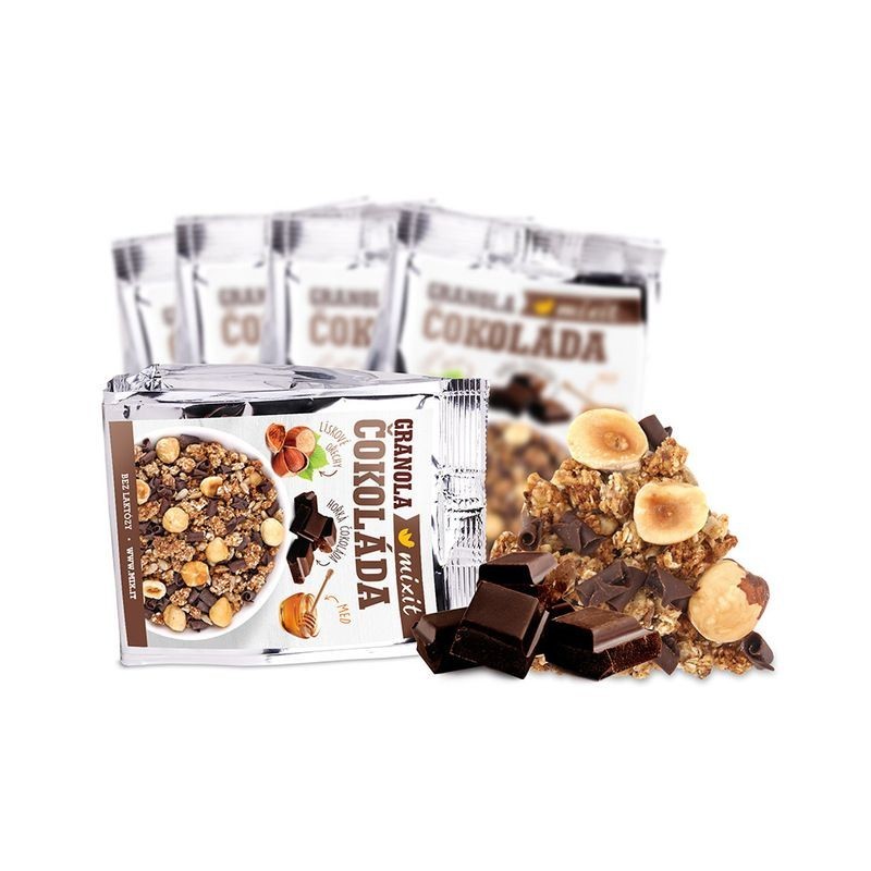 Mixit Granola z pece - Čokoláda a lískové ořechy do kapsy 70 g