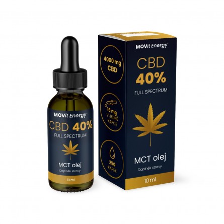 MOVIT CBD 40% Full Spectrum MCT olej 10 ml