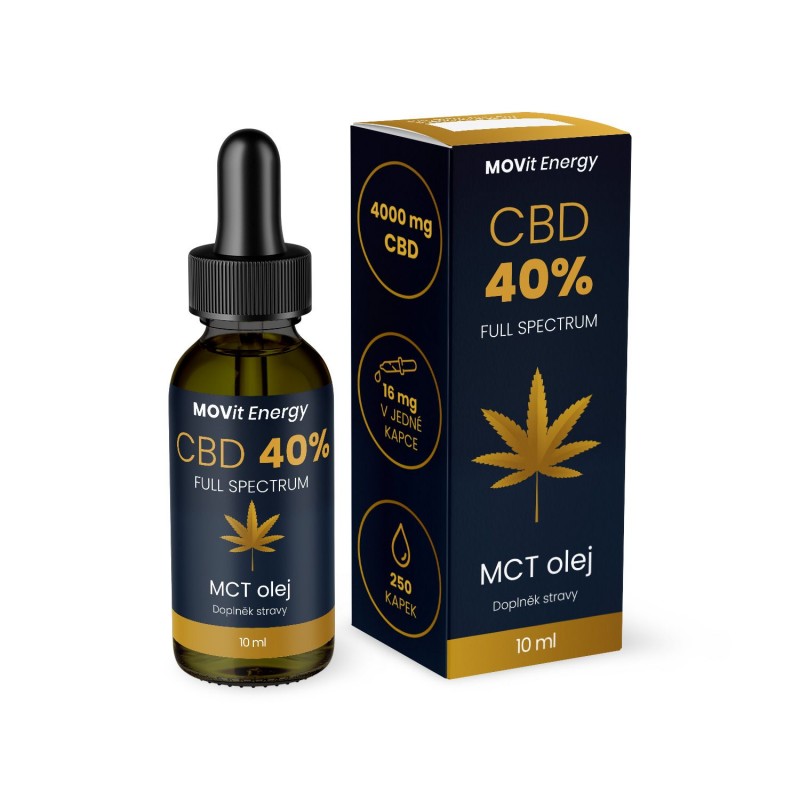 MOVIT CBD 40% Full Spectrum MCT olej 10 ml
